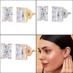 Load image into Gallery viewer, 2.00 CTW Diamond Stud Earrings – Lab‑Grown, IGI Certified, Multiple Shapes