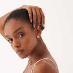 Load image into Gallery viewer, Flower Cluster Lab-Grown Diamond Earrings 0.67 CTW – 50 Round Stones | 10K, 14K, 18K Gold | IGI Certified