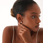 Load image into Gallery viewer, Flower Cluster Lab-Grown Diamond Earrings 0.67 CTW – 50 Round Stones | 10K, 14K, 18K Gold | IGI Certified