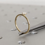Load image into Gallery viewer, Oval Lab Grown Diamond Ring | 0.30 Carat | Dainty Solitaire | 10K/14K/18K Yellow Gold