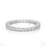 Load image into Gallery viewer, 0.90 CT Round Lab Grown Diamond Eternity Band | 30 Stone Gold Ring