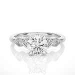 Load image into Gallery viewer, 1.21 CTW Round Lab-Grown Diamond Engagement Ring with Prong & Claw Set E-F / VVS-VS