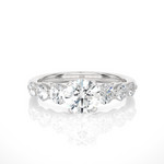 Load image into Gallery viewer, 1.47 CTW Round Lab-Grown Diamond Claw Set Engagement Ring E-F / VVS-VS