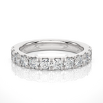 Load image into Gallery viewer, 0.99 CT Round Cut Lab Grown Diamond Micro Pave Band 12 Stone IGI Certified
