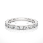Load image into Gallery viewer, 0.73 CT Round Cut Lab Grown Diamond Micro Pave Band 21 Stone IGI Certified