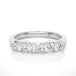 Load image into Gallery viewer, 1.03 CT Round Cut Lab Grown Diamond Prong Set Band 5 Stone IGI Certified