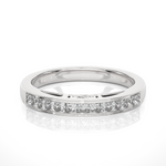 Load image into Gallery viewer, 0.32 CT Princess Cut Lab Grown Diamond Channel Set Band 13 Stone IGI Certified