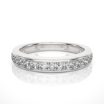 Load image into Gallery viewer, 0.98 CT Princess Cut Lab Grown Diamond Eternity Band 15 Stone IGI Certified
