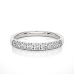 Load image into Gallery viewer, 0.47 CT Round Cut Lab Grown Diamond Micro Pave Band 9 Stone IGI Certified