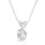 Load image into Gallery viewer, 0.59 CT Lab-Grown Diamond Solitaire Pendant Necklace | Round Cut | 4-Prong | Solid Gold