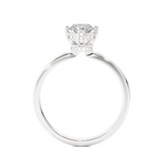 Load image into Gallery viewer, 0.78 CTW Round Lab-Grown Diamond Engagement Ring with Hidden Halo E-F / VVS-VS