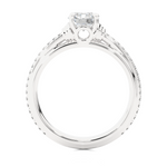 Load image into Gallery viewer, 1.26 CTW Round Lab-Grown Diamond Engagement Ring with Rope-Style Sides E-F / VVS-VS