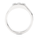 Load image into Gallery viewer, 0.52 CT Men’s Three Stone Lab Grown Diamond Ring | 3 Stone Gold Band