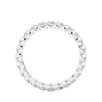 Load image into Gallery viewer, 1.09 CT Round Lab Grown Diamond Bar Set Eternity Band | 24 Stone Gold Ring