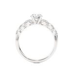Load image into Gallery viewer, 1.47 CTW Round Lab-Grown Diamond Claw Set Engagement Ring E-F / VVS-VS