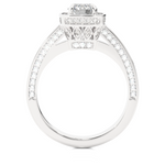 Load image into Gallery viewer, 1.42 CT Round Diamond Halo Lab Grown Ring with 117 Stones
