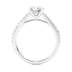 Load image into Gallery viewer, 1.36 CTW Round Lab-Grown Diamond Engagement Ring with Claw & Micropave Set E-F / VVS-VS