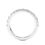 Load image into Gallery viewer, 1.01 CT Round Cut Lab Grown Diamond Bold Micro Pave Band 10 Stone IGI Certified