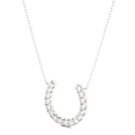 Load image into Gallery viewer, 0.26 CT Lab-Grown Diamond U & C Pendant Necklace | Solid Gold | 17 Round Diamonds