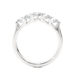 Load image into Gallery viewer, 1.03 CT Round Cut Lab Grown Diamond Prong Set Band 5 Stone IGI Certified