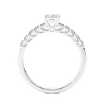 Load image into Gallery viewer, 0.85 CTW Princess Cut Lab-Grown Diamond Prong Set Engagement Ring