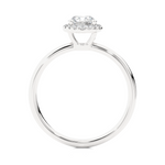 Load image into Gallery viewer, 0.50 CT Round Diamond Halo Lab Grown Ring with 19 Stones