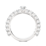 Load image into Gallery viewer, 2.53 CTW Round Lab-Grown Diamond Engagement Ring with Milgrain Detailing E-F / VVS-VS