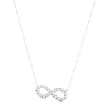Load image into Gallery viewer, 0.39 CT Lab-Grown Diamond Infinity Pendant Necklace | Solid Gold | 25 Round Diamonds