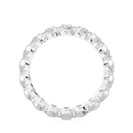Load image into Gallery viewer, 2.01 CT Round Lab Grown Diamond Bar Set Eternity Ring | 18 Stone Gold Band