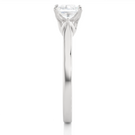 Load image into Gallery viewer, 0.57 CT Princess Cut Lab Grown Diamond Solitaire Engagement Ring | Gold Band