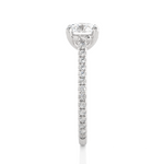 Load image into Gallery viewer, 1.58 CTW Round Lab-Grown Diamond Engagement Ring with Micropave & Prong Set E-F / VVS-VS