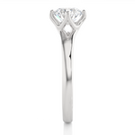 Load image into Gallery viewer, 1.08 CT Round Brilliant Lab Grown Diamond Solitaire Engagement Ring | Gold Band