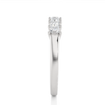 Load image into Gallery viewer, 0.50 CT Princess Cut Lab Grown Diamond Prong Set Band 7 Stone IGI Certified