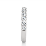 Load image into Gallery viewer, 0.96 CT Round Cut Lab Grown Diamond Micro Pave Band 13 Stone IGI Certified