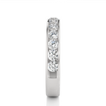 Load image into Gallery viewer, 0.96 CT Round Cut Lab Grown Diamond Channel Set Band 13 Stone IGI Certified