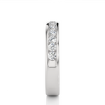 Load image into Gallery viewer, 0.52 CT Round Cut Lab Grown Diamond Channel Set Band 13 Stone IGI Certified