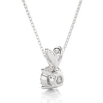 Load image into Gallery viewer, 0.59 CT Lab-Grown Diamond Solitaire Pendant Necklace | Round Cut | 4-Prong | Solid Gold