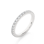 Load image into Gallery viewer, 0.73 CT Round Cut Lab Grown Diamond Micro Pave Band 21 Stone IGI Certified