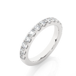 Load image into Gallery viewer, 1.01 CT Round Cut Lab Grown Diamond Bold Micro Pave Band 10 Stone IGI Certified