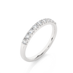 Load image into Gallery viewer, 0.47 CT Round Cut Lab Grown Diamond Micro Pave Band 9 Stone IGI Certified