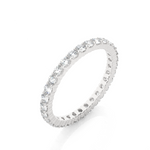 Load image into Gallery viewer, 0.90 CT Round Lab Grown Diamond Eternity Band | 30 Stone Gold Ring