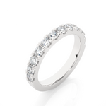 Load image into Gallery viewer, 0.99 CT Round Cut Lab Grown Diamond Micro Pave Band 12 Stone IGI Certified