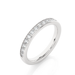 Load image into Gallery viewer, 0.35 CT Round Cut Lab Grown Diamond Prong Set Band 16 Stone IGI Certified