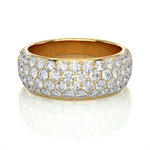 Load image into Gallery viewer, 1.88 CT Round Cut Lab Grown Diamond 4 Row Pave Band 58 Stone Bold IGI Certified