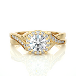 Load image into Gallery viewer, 0.83 Carat Vintage Style Lab-Grown Round Diamond Ring | Timeless Elegance