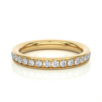 Load image into Gallery viewer, 0.35 CT Round Cut Lab Grown Diamond Prong Set Band 16 Stone IGI Certified