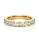 Load image into Gallery viewer, 0.99 CT Round Cut Lab Grown Diamond Micro Pave Band 12 Stone IGI Certified