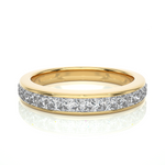 Load image into Gallery viewer, 0.98 CT Princess Cut Lab Grown Diamond Eternity Band 15 Stone IGI Certified