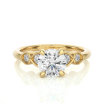 Load image into Gallery viewer, 1.21 CTW Round Lab-Grown Diamond Engagement Ring with Prong & Claw Set E-F / VVS-VS