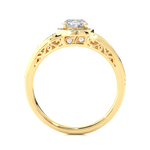 Load image into Gallery viewer, 0.95 Carat Vintage Halo Lab-Grown Round Diamond Ring | Timeless Elegance